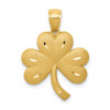 14k Yellow Gold Shamrock Pendant M503