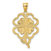 14k Yellow Gold 4-Leaf Clover Pendant