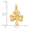 10k Yellow Gold 3-Leaf Clover Pendant