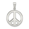 Sterling Silver Round Polished Peace Pendant