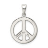 Sterling Silver Round Polished Peace Pendant