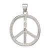 Sterling Silver Polished Peace Pendant QP1826