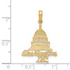 14k Yellow Gold Washington D.C. Capital Building Pendant