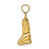 14k Yellow Gold 3-D Polished Marco Island Cat Pendant K8658