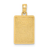 14k Yellow Gold Enamel Mile Marker 0 / Key West Pendant