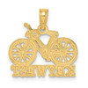 14k Yellow Gold Key West Under Bicycle Pendant
