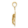 14k Yellow Gold Large Turks and Caicos Double Flip-Flop Pendant