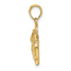 14k Yellow Gold 3-D Court House Williamsburg, Va Pendant