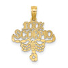 14k Yellow Gold 100% Scorpio Pendant