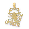 14k Yellow Gold SCORPIO Pendant