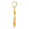 14k Yellow Gold 15.5mm Polished Screw Top Coin Bezel Pendant