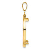 14k Yellow Gold 25.0mm Polished Prong Coin Bezel Pendant