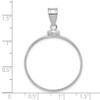 Sterling Silver Plain Bezel Pendant 27.03 x 1.85mm