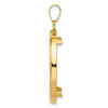 14k Yellow Gold 27mm Polished Prong Coin Bezel Pendant