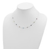 Sterling Silver 9-Station Multi-color CZ Necklace