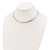 Sterling Silver Gold-tone Rhodium-plated 3-6mm Reversible Cubetto Necklace