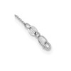 14k White Gold Diamond Multi Station Double Strand Necklace