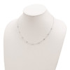 Sterling Silver Clear 4mm 9-Station CZ Necklace