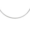 Rhodium-plated Sterling Silver Neck Collar Necklace