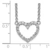 Sterling Silver CZ Heart Necklace QH764-16