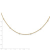 14k Yellow Gold Diamond Station Cable Necklace PM1007-036-YA-16