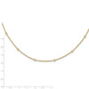 14k Yellow Gold Diamond Station Cable Necklace PM1007-042-YA-18
