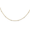 14k Yellow Gold Diamond Station Cable Necklace PM1007-055-YA-20