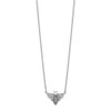 14k White Gold Diamond Bee 18 inch Necklace PM3757-010-WA