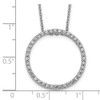 14k White Gold Diamond Circle 18 inch Necklace PM3781-060-WA