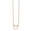 14k Rose Gold Diamond Heart 18 inch Necklace PM4366-005-RA