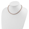 Sterling Silver 18inch 2mm Natural Leather Cord Necklace