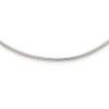 Sterling Silver Round 2mm w/2in. Ext Neckwire Chain Necklace