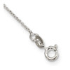 Sterling Silver Rose-tone LOVE and Heart 18in Necklace