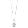 Sterling Silver CZ Cross Necklace QG5181-16