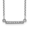 14k White Gold Diamond Tiny Bar Necklace XP5030WAAA