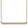 14k Yellow Gold A Diamond Bar Necklace