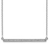 14k White Gold Diamond Bar Necklace XP5031WA
