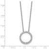 14k White Gold Diamond Circle 18 inch Necklace PM1002-050-WA