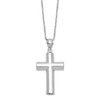 Sterling Silver Cross Ash Holder 18in Necklace