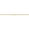 18" 14k Yellow Gold 1.35mm Carded Cable Rope Chain Necklace