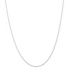 16" 14k White Gold 1mm Carded Singapore Chain Necklace
