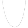 24" 14k White Gold 1mm Carded Singapore Chain Necklace