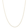 18" 14k Yellow Gold 1mm Carded Singapore Chain Necklace