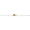 24" 14k Yellow Gold 1mm Carded Singapore Chain Necklace