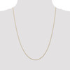 24" 14k Yellow Gold 1mm Carded Singapore Chain Necklace