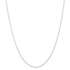 16" 14k White Gold .95 mm Carded Cable Rope Chain Necklace