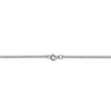 18" 14k White Gold .95 mm Carded Cable Rope Chain Necklace