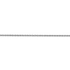 24" 14k White Gold .95 mm Carded Cable Rope Chain Necklace