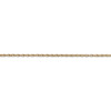 18" 14k Yellow Gold 1.15mm Carded Cable Rope Chain Necklace