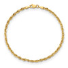 8" 14k Yellow Goldy 2.8mm Semi-Solid Rope Chain Bracelet